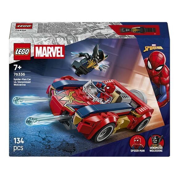 Lego Marvel Örümcek Adam Arabası Vs. Venom Wolverine 76336