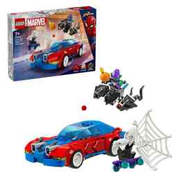 Lego Marvel Örümcek Adam Yarış Arabası Ve Venom Green Goblin 76279 - Thumbnail