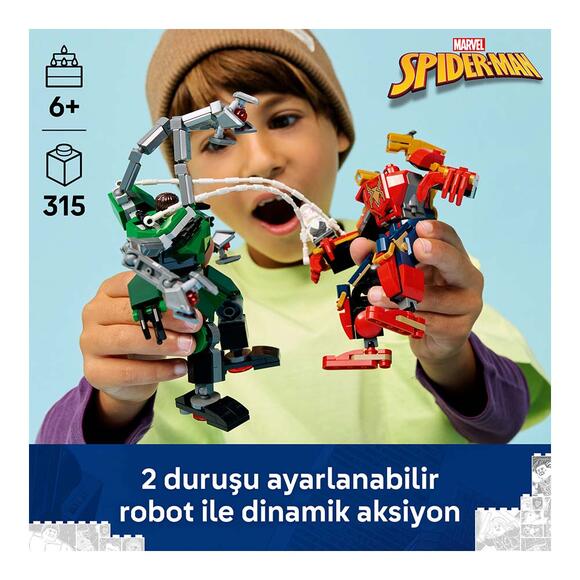 Lego Marvel Robot Savaşı Örümcek Adam Vs. Dr. Oktopus 76338