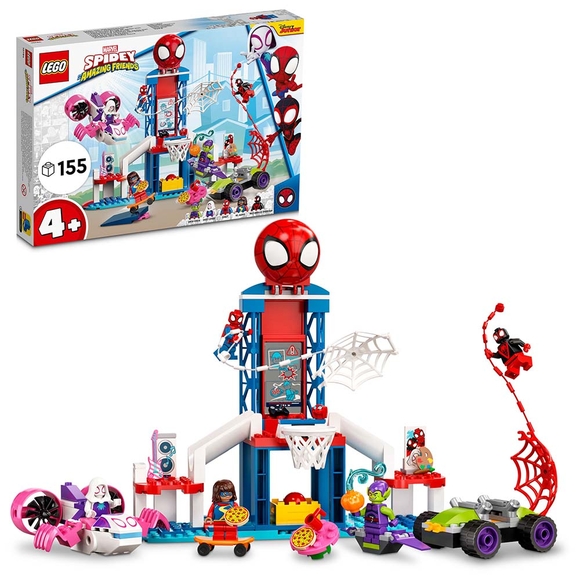 Lego Marvel Spidey ve İnanılmaz Arkadaşları Örümcek Adam Ağ Merkezi 10784