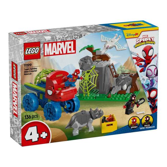Lego Marvel Spidey ve İnanılmaz Arkadaşları Spidey Ekibi Dinozor Kamyonlu Kurtarma 11199