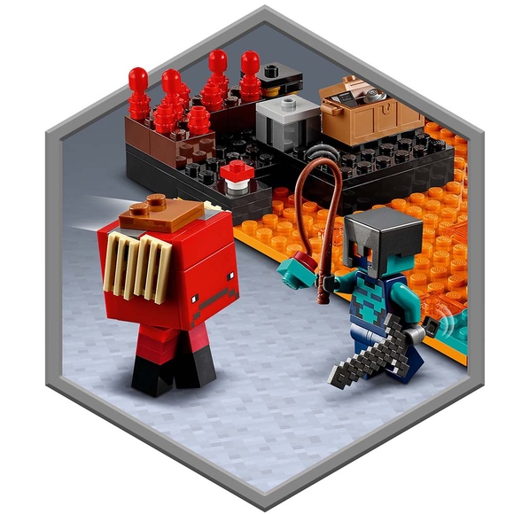 LEGO Minecraft Nether Burcu 21185 Yapım Seti (300 Parça)