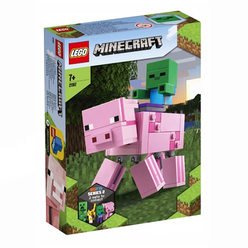 Lego Minecraft Pig W Zombie 21157 - Thumbnail
