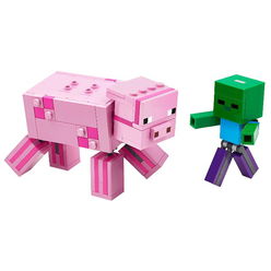 Lego Minecraft Pig W Zombie 21157 - Thumbnail