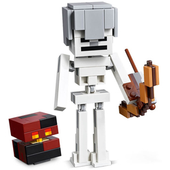 Lego Minecraft Skeleton BigFig With Magma Cube 21150 - Thumbnail