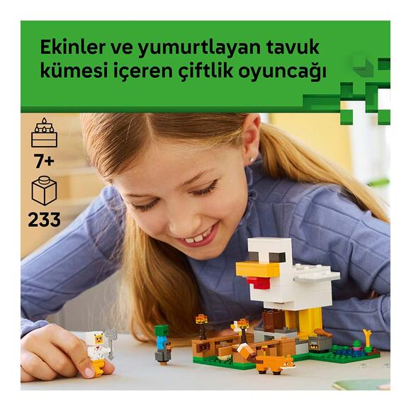 Lego Minecraft Tavuk Çiftliği 21585