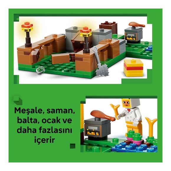 Lego Minecraft Tavuk Çiftliği 21585