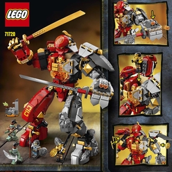 LEGO NINJAGO Ateş Taşı Robotu 71720 Yapım Seti (968 Parça) - Thumbnail