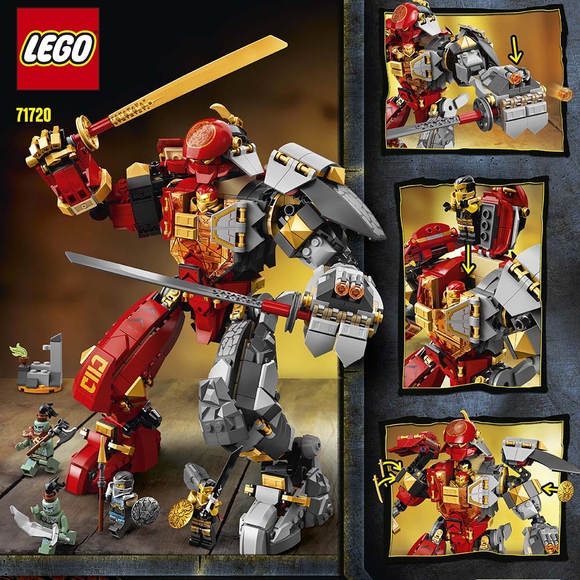 LEGO NINJAGO Ateş Taşı Robotu 71720 Yapım Seti (968 Parça)