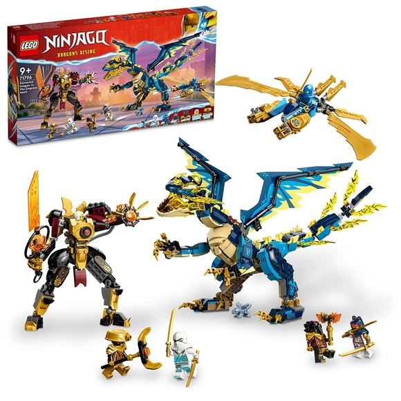 LEGO NINJAGO Element Ejderhası İmparatoriçe Robotuna Karşı 71796 Oyuncak Yapım Seti (1038 Parça)