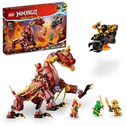 LEGO NINJAGO Heatwave Dönüşen Lav Ejderhası 71793 Oyuncak Yapım Seti (479 Parça) - Thumbnail