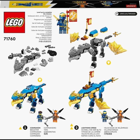 Lego Ninjago Jay’in Gök Gürültüsü Ejderhası Evo 71760