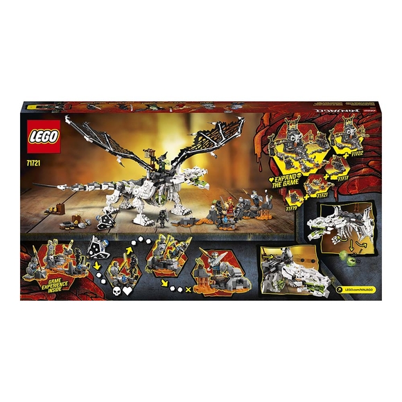 LEGO NINJAGO Kafatası Büyücüsü’nün Ejderhası 71721 Yapım Seti (1016 Parça)