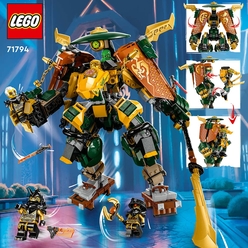 LEGO NINJAGO Lloyd ve Arin’in Ninja Ekibi Robotları 71794 Oyuncak Yapım Seti (764 Parça) - Thumbnail