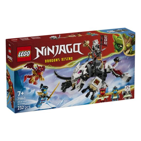 Lego Ninjago Zilvar ve Ejderha Canavar Grimtak 71863