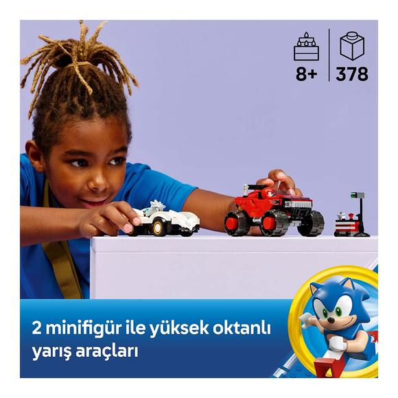 Lego Sonic Silver’In Arabası Vs Knuckles Canavar Kamyonu 77118