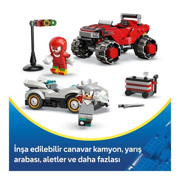 Lego Sonic Silver’In Arabası Vs Knuckles Canavar Kamyonu 77118