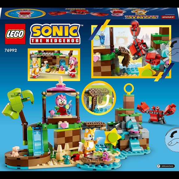 LEGO Sonic the Hedgehog Amy’nin Hayvan Kurtarma Adası 76992 Oyuncak Yapım Seti (388 Parça)