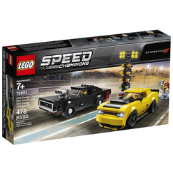 LEGO - Lego Speed Champions 2018 Dodge Challenger SRT Demon and 1970 Dodge Charger R/T 75892