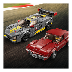 Lego Speed Champions Chevrolet Corvette C8.R Yarış Arabası ve 1968 Chevrolet Corvette 76903 - Thumbnail