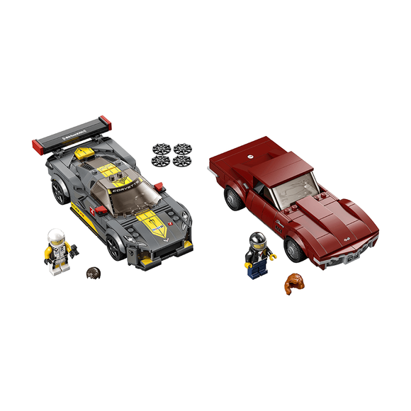 Lego Speed Champions Chevrolet Corvette C8.R Yarış Arabası ve 1968 Chevrolet Corvette 76903