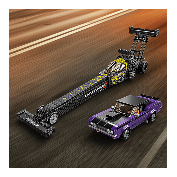 Lego Speed Champions Mopar Dodge//SRT Top Fuel Dragster ve 1970 Dodge Challenger T/A 76904