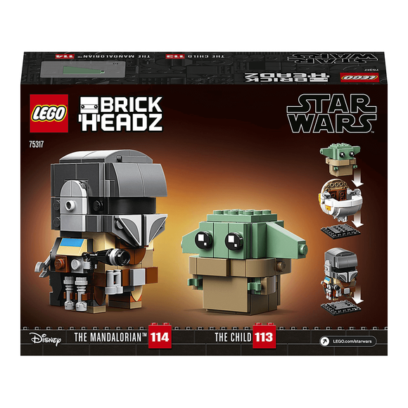 Lego Star Wars BrickHeadz The Mandalorian ve Çocuk 75317