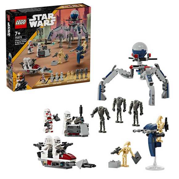 Lego Star Wars Klon Trooper Ve Savaş Droidi Savaş Paketi 75372