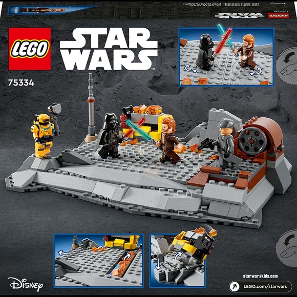 LEGO Star Wars Obi-Wan Kenobi Darth Vader’a Karşı 75334 Yapım Seti (408 Parça)