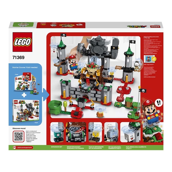 LEGO Super Mario Bowser’ın Kalesi’nde Oyun Sonu Savaşı 71369 Yapım Seti (1010 Parça)