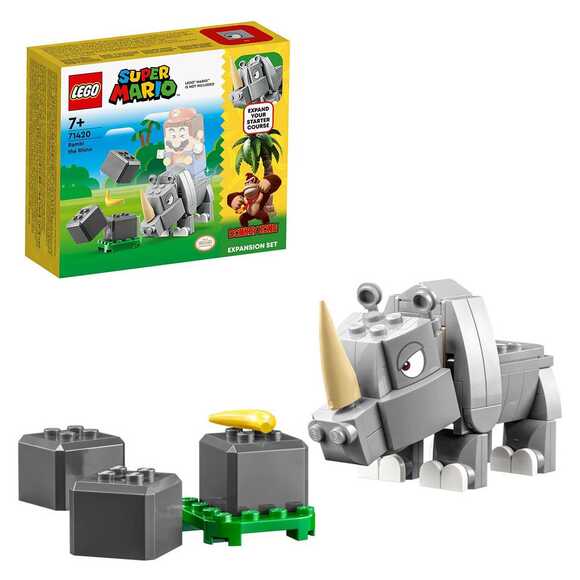 Lego Super Mario Gergedan Rambi Ek Macera Seti (106 Parça) 71420