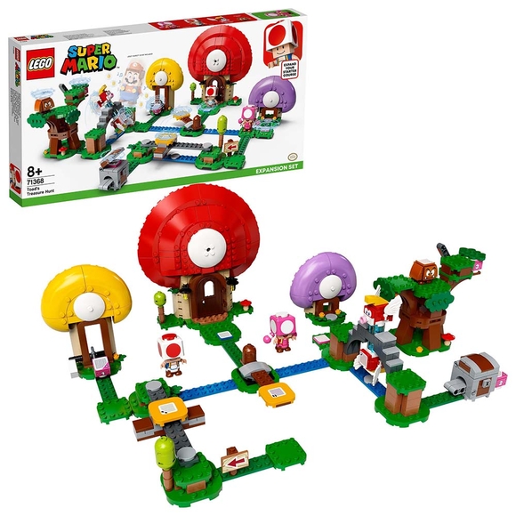 LEGO Super Mario Toad’un Hazine Avı Ek Macera Seti 71368 Yapım Seti (464 Parça)