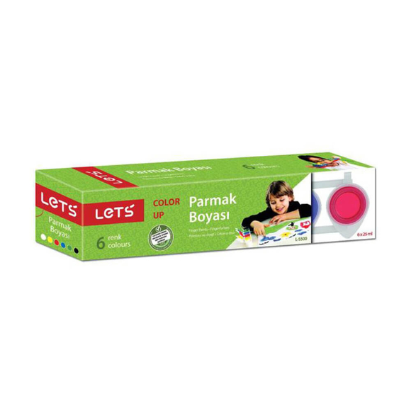 Lets Parmak Boyası 25 gr 6 Renk L-5500