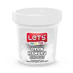 Lets - Let’S Tek Renk Oyun Hamuru Beyaz 115 Gr. 8440