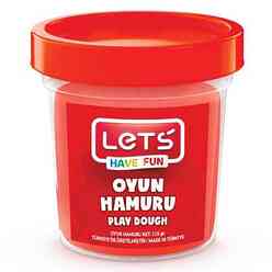 Lets - Let’S Tek Renk Oyun Hamuru Kırmızı 115 Gr. 8440