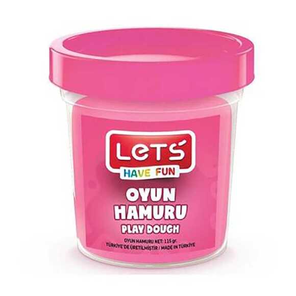 Let’S Tek Renk Oyun Hamuru Pembe 115 Gr. 8440 