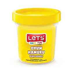 Lets - Let’S Tek Renk Oyun Hamuru Sarı 115 Gr. 8440