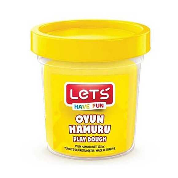 Let’S Tek Renk Oyun Hamuru Sarı 115 Gr. 8440