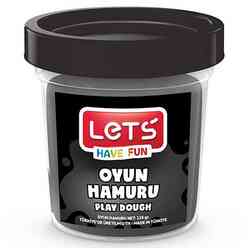 Lets - Let’S Tek Renk Oyun Hamuru Siyah 115 Gr. 8440 