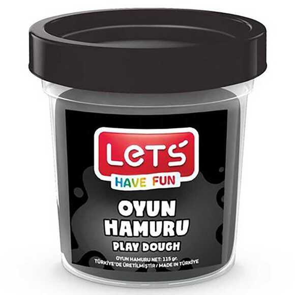 Let’S Tek Renk Oyun Hamuru Siyah 115 Gr. 8440 