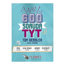 Limit Tyt 600 Soruda Tüm Dersler Soru Kitabı - Thumbnail
