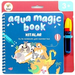 Lino - Lino Aqua Magic Book Kıtalar Sihirli Boyama Kitabı TFL-1001 