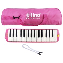 Lino - Lino Melodika 32 Tuşlu Bez Çanta Pembe LN-32PS