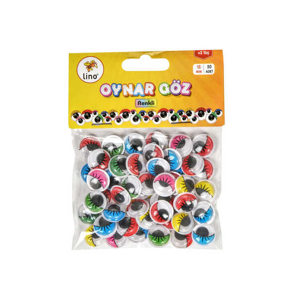 Lıno Rbz-015 Oynar Göz 15 Mm Renkli 50’li