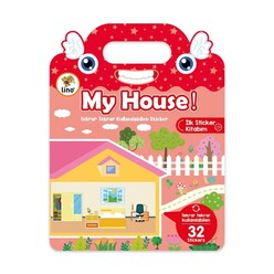 Lino - Lino Tekrar Tekrar Kullanılabilen İlk Sticker Kitabım My House LS-503