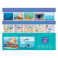 Lino Tekrar Tekrar Kullanılabilen Sticker Pad Okyanus Canlıları Ls-601 - Thumbnail