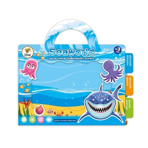 Lino Tekrar Tekrar Kullanılabilen Sticker Seaworld LS-300