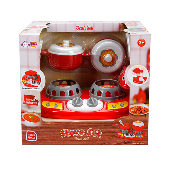 Little Chef Ev Aleti Ocak Seti Sesli ve Işıklı S00001333