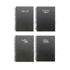 Lizy - Lizy 100 Yaprak 17x24cm Spiralli Fantazi Sert Kapak Kareli Defter FSPRB5K