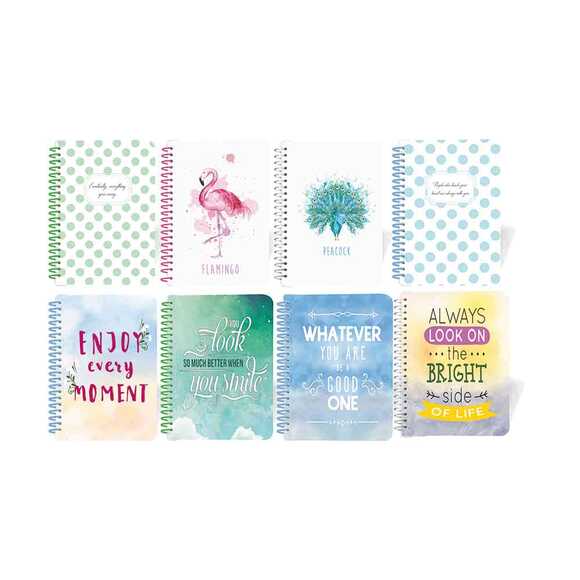 Lizy 100 Yaprak A4 Spiralli İçi Renkli 80 Gr Defter SPRA4